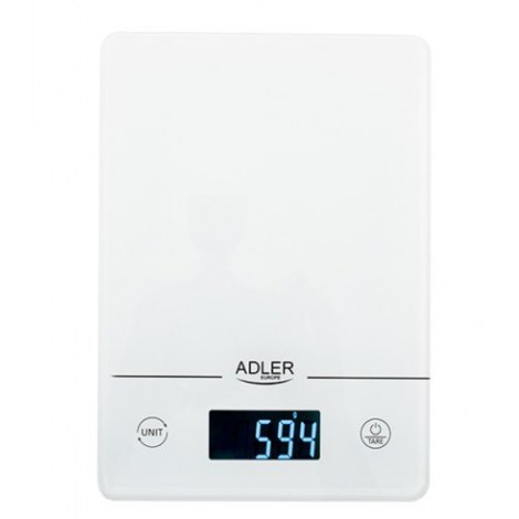 Adler | Kitchen scales | AD 3170 | Maximum weight (capacity) 15 kg | Graduation 1 g | Display type LCD | White - 2